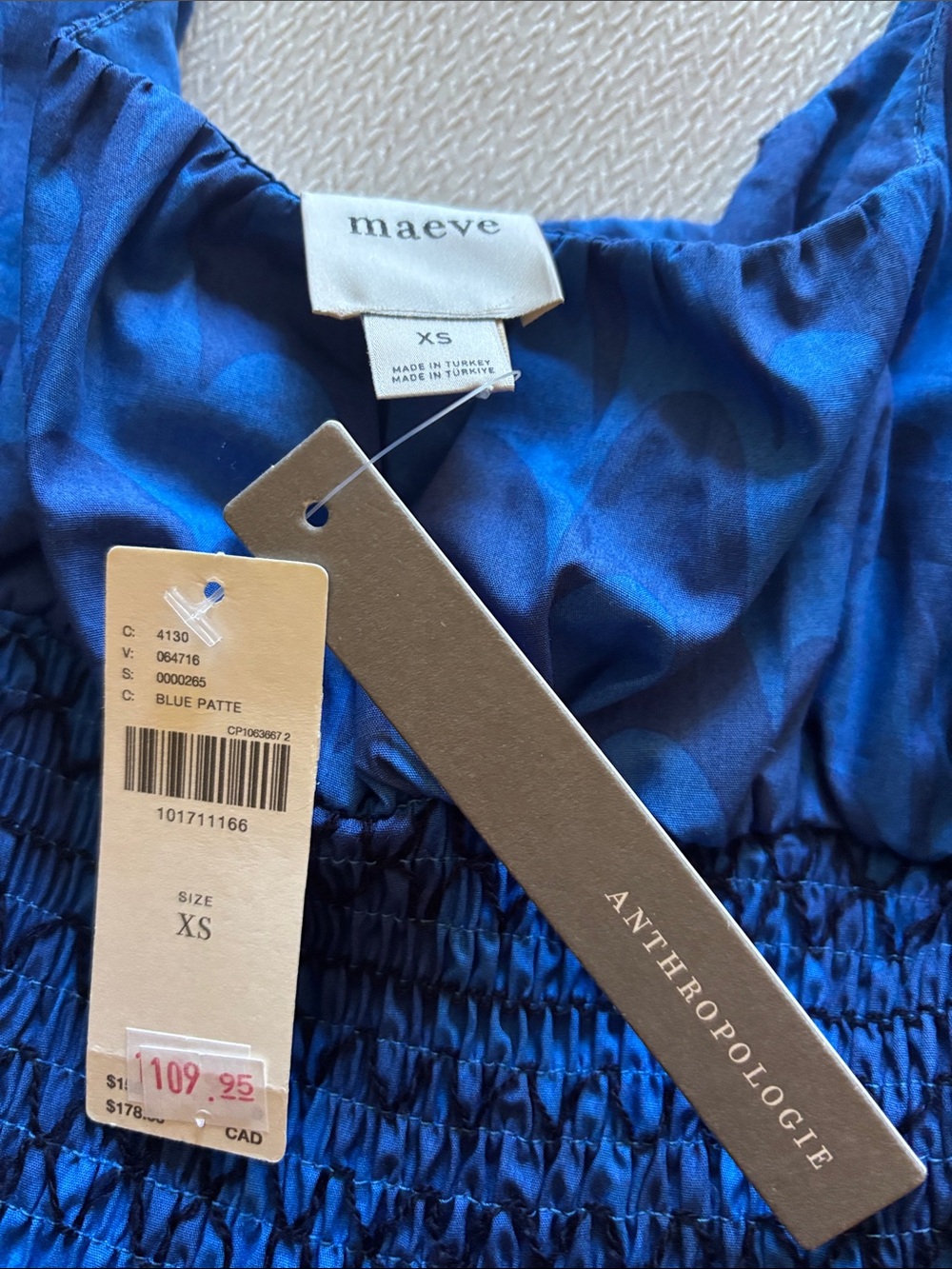 Blue Patterned Dress - Picture 2 of 5